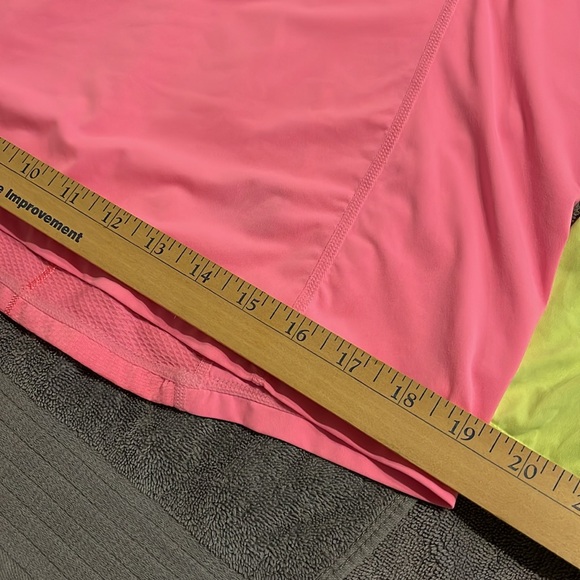 Set of TWO Zella Women’s lightweight mesh short sleeve tops. Pink, Neon Yellow L - Picture 13 of 13